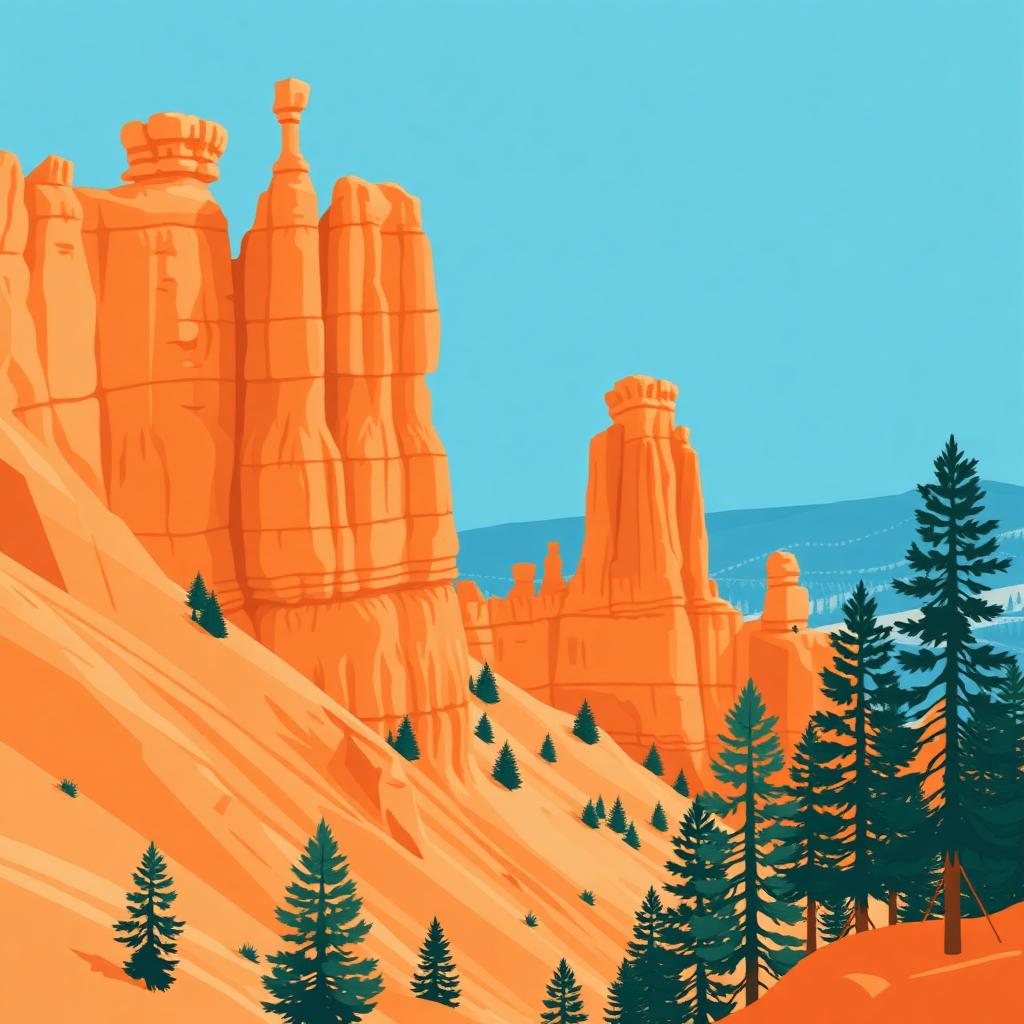 Illustration: Bryce Amphitheater · Hoodoos
