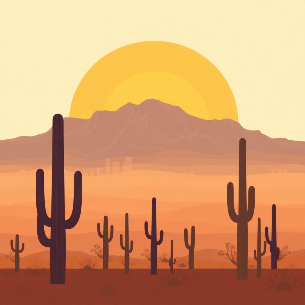 Illustration: Sonoran Desert · Camelback Mountain